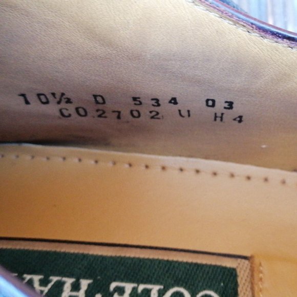 Cole Haan Lexington Men's Burgundy Cap Toe Derby Dress Shoes‎ Size 10.5 - Picture 10 of 10